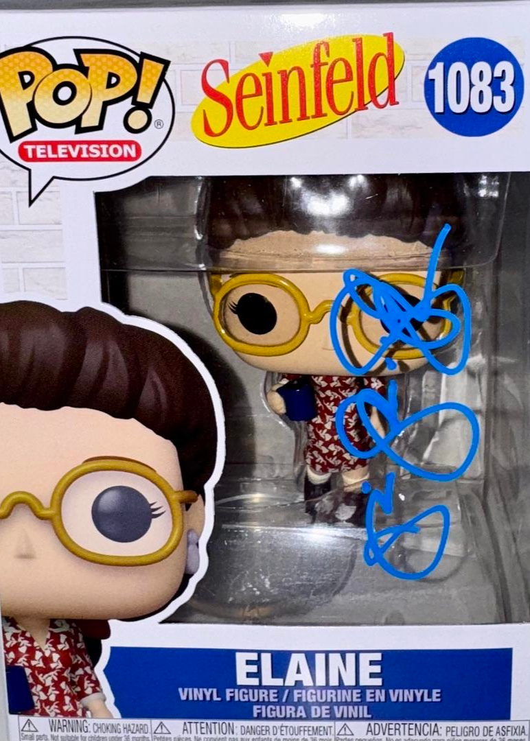 Julia Louis Dreyfus Signed Funko Pop #1083 Elaine (Seinfeld) - SWAU #01